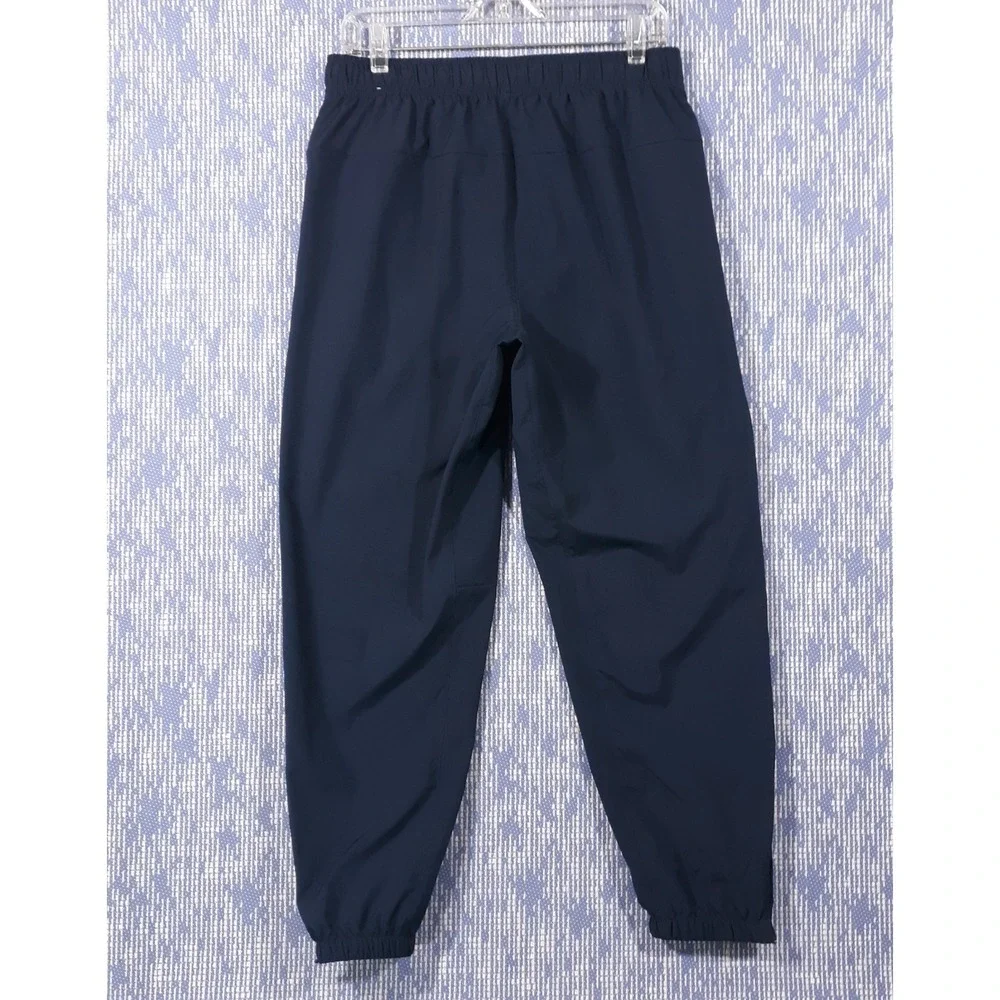 Nike Track Pants Mens Medium Dri-Fit Blue Elastic Waist Athletic Zippered Cuff